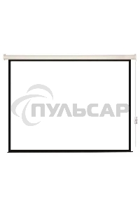 Экран с электроприводом Lumien Eco Control 203x203 см (раб. область 197х197 см) Matte White черная кайма по периметру 1:1