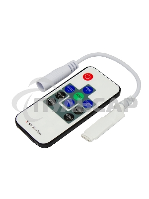 Мини контроллер LED RGB радио (RF) 10 кнопок 12-24 V/6 А LAMPER