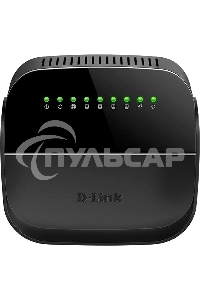 Роутер беспроводной D-Link DSL-2640U/R1A ADSL2+ черный ANNEX А