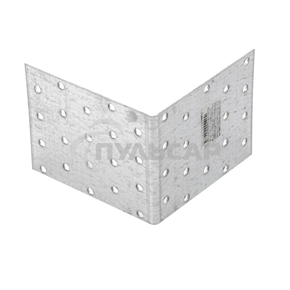 Крепежный уголок равносторонний, KUR 100x100x80 мм, Россия Сибртех