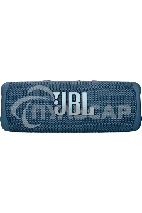 Портативная акустика JBL Flip 6 синий, Bluetooth 5.1, время воспроизведения 12 ч, емкость аккумулятора 4800 mAh, время заряда 2,5 ч, синий