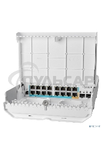 Коммутатор MikroTik netPower 15FR with 800MHz CPU, 256MB RAM, 16 x 10/100Mbps Ethernet ports (15 with Reverse POE-in, 1 with PoE-OUT), 2 x SFP, RouterOS L5 or SwitchOS (dual boot), outdoor enclosure, mounting ki