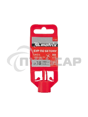 Бур по бетону Matrix, 38 х 1000 мм, SDS MAX c крестовой пластиной