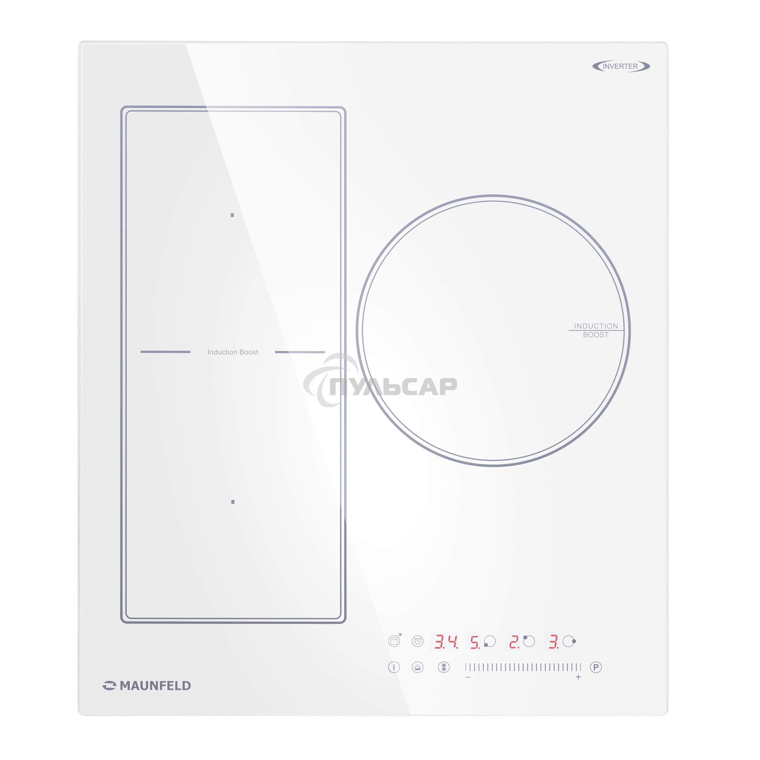 Индукционная варочная панель Maunfeld CVI453SBWH Inverter