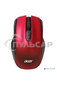 Мышь беспроводная Acer OMR032 черный/красный, 1600 dpi, радиоканал, USB, кнопки - 4