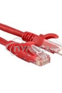 Патч-корд Lanmaster TWT UTP кат.5e, с заливными колпачками, 3.0 м, красный