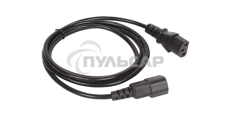 Кабель монитор - компьютер 220V (UPS -> устройство) VCOM <VDE> 3G*0.5мм (CE001-CU)1.8м