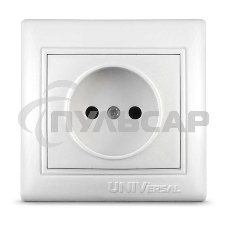 Розетка 1-м СП Севиль 16А IP20 бел. Universal С0022
