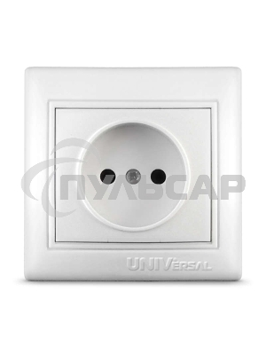 Розетка 1-м СП Севиль 16А IP20 бел. Universal С0022