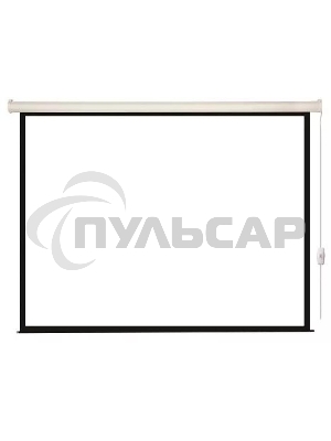 Экран с электроприводом Lumien Eco Control 180x180 см (раб. область 174х174 см) Matte White черная кайма по периметру 1:1