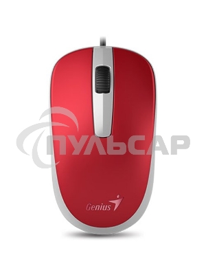 Мышь проводная Genius DX-120 красный, 1000 dpi, USB, кнопки - 3