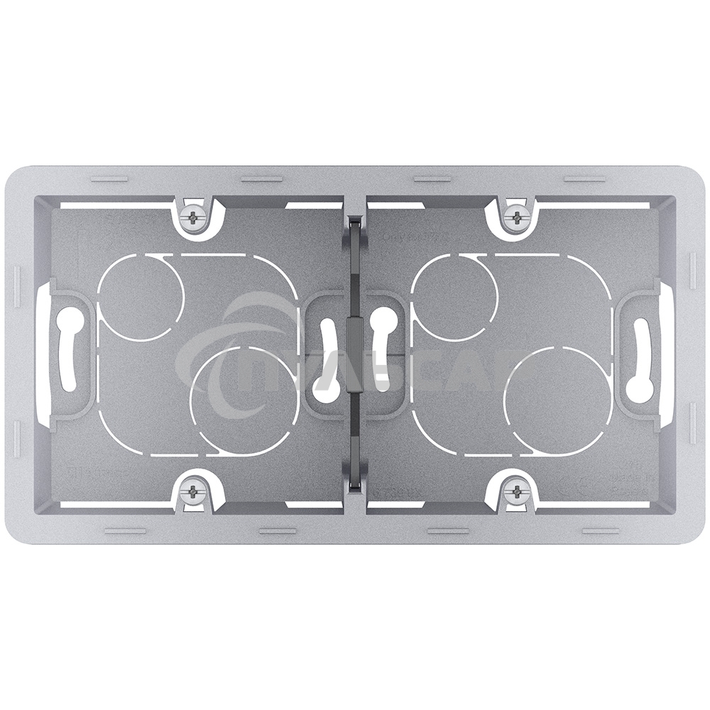 Коробка накладного монтажа Inspiria 2 поста алюминий