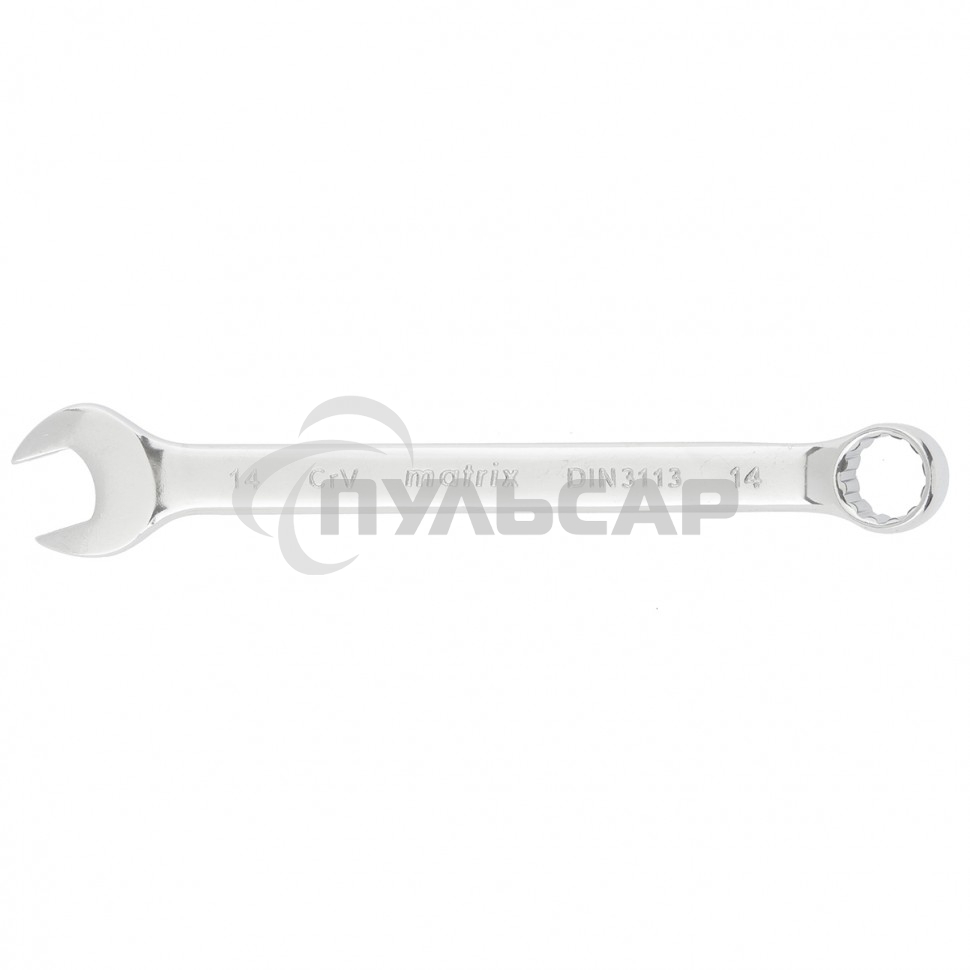 Ключ комбинированный Matrix, 14 мм, CrV, полированный хром