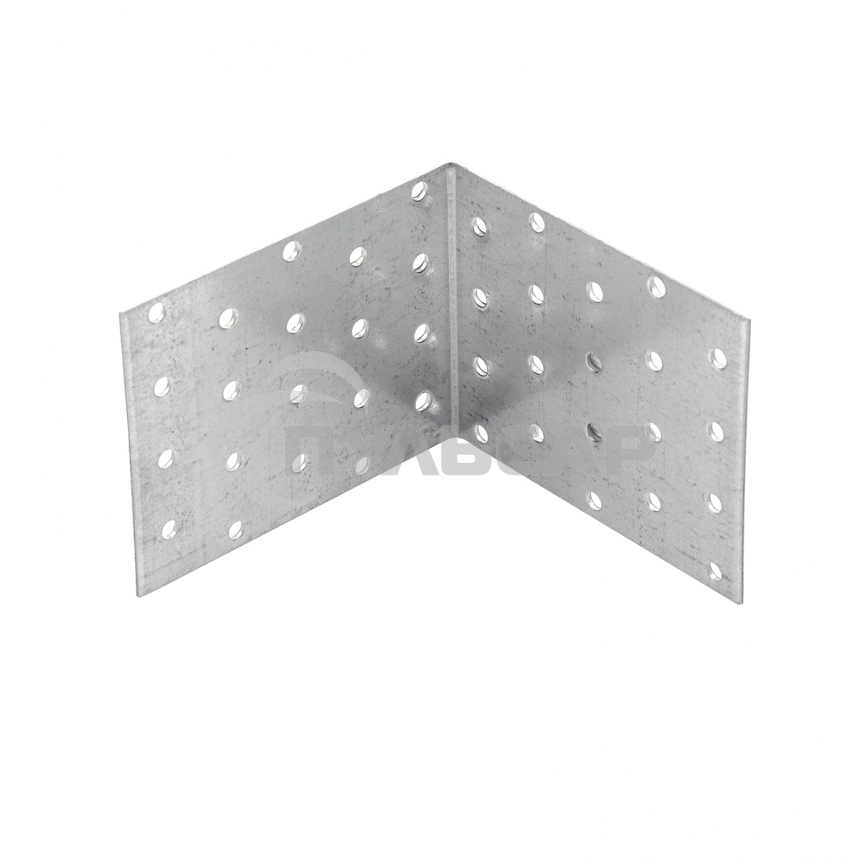Крепежный уголок равносторонний, KUR 100x100x80 мм, Россия Сибртех