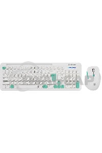 Комплект клавиатура + мышка Defender CERRATO C-978 RU WHITE-BLUE
