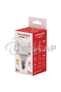 Лампа светодиодная Hiper THOMSON LED GLOBE 8W 640Lm E14 3000K TH-B2033