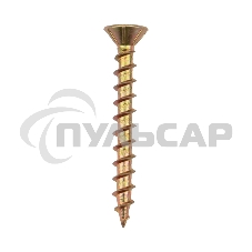 Саморез оконный KRANZ острый, 4.1х35, желтый цинк, короб (500 шт./уп.)