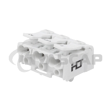 Клемма пружинная соединительная КСП 3-полюсная с монтажными ножками (100 шт./уп.) Rexant