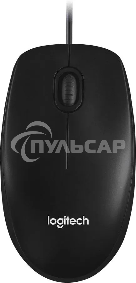 Мышь проводная Logitech M100/100R DARK/GREY (темно-серая/черная), 1000 dpi, USB, кнопки - 3