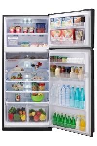 Холодильник Sharp SJ-XE55PMBE бежевый двухкамерный 388/148 л морозилка сверху