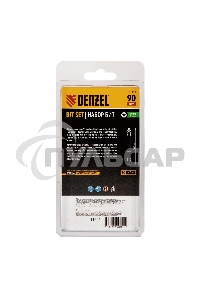 Набор бит PZ2х90, сталь S2, круглый профиль, 10шт. Denzel