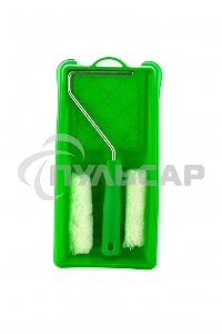 Малярный набор для работ по дереву: кювета 150 мм х 290 мм и мини-валик 110 мм Сибртех