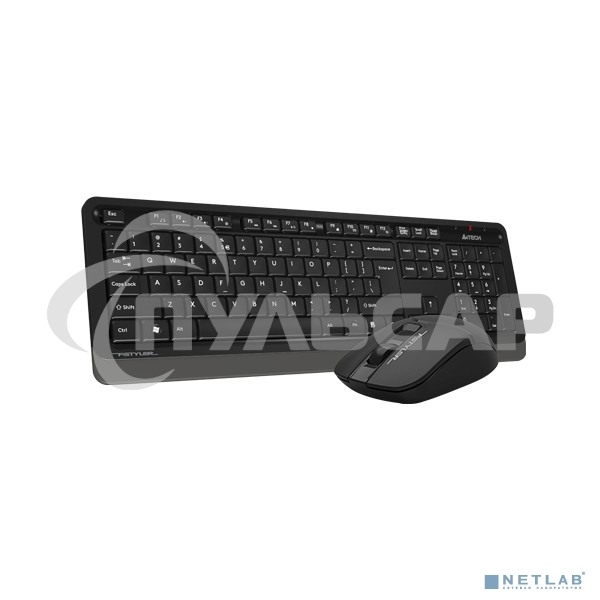 Комплект клавиатура + мышь A4Tech Fstyler FG1012 клав:черный/серый мышь:черный USB беспроводная Multimedia