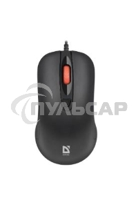 Мышь проводная Defender Omega MB-522 черный, 1600 dpi, USB, кнопки - 4