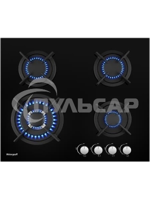 Газовая варочная панель Weissgauff HGG 640 BG Nano Glass