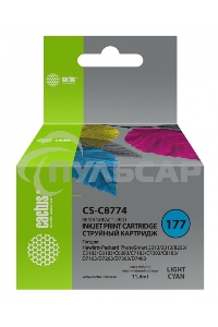 Картридж струйный Cactus CS-C8774 светло-голубой для №177 HP PhotoSmart 3213/3313/8253/C5183/C6183 (