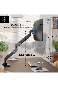 Кронштейн для мониторов Onkron G130 черный 17