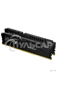 Оперативная память Kingston Fury Beast, DDR5, 32Gb (2x16Gb), 6000MHz, CL30, DIMM, с радиатором, черный
