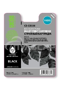 Картридж струйный Cactus CS-CB336 №140XL черный (29 мл.) для HP DJ D4263/D4363/DJ J5783/J6413/PSC C4273/C4283/C4343/C4383/C4473/C4483/C4583/C5283/D5363