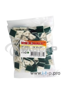 Площадка самоклеящаяся Rexant 20х20 мм, белая, упаковка 100 шт.