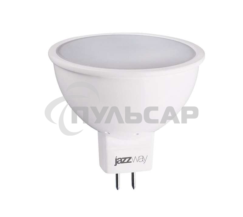 Лампа светодиодная PLED-ECO-JCDR 5Вт 3000К тепл. белый GU5.3 400лм 220-240В JazzWay 1037077A