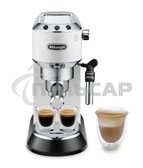 Кофеварка эспрессо DeLonghi EC685.W белый, исп. кофе - молотый/чалды, 1.1 л, 1350 Вт, 15 бар