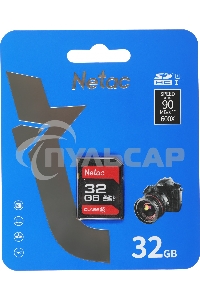 Флеш карта SDHC 32Gb Netac Class 10 UHS-I U1 P600 NT02P600STN-032G-R
