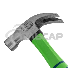 Молоток-гвоздодер СИБРТЕХ,450г, с магнитом, фибергласовая обрезиненная рукоятка СИБРТЕХ 10441