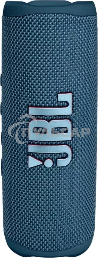 Портативная акустика JBL Flip 6 синий, Bluetooth 5.1, время воспроизведения 12 ч, емкость аккумулятора 4800 mAh, время заряда 2,5 ч, синий