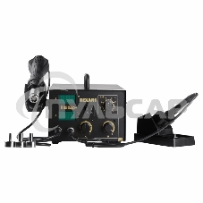 Паяльная станция Rexant, 2 в 1: паяльник+термофен, с цифровым дисплеем, 100-480 °С