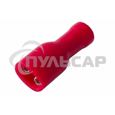 Клемма плоская полностью изолированная гнездо 5 мм 0.5-1.5 мм² (РППи-м 1.5-(4.8)) Rexant