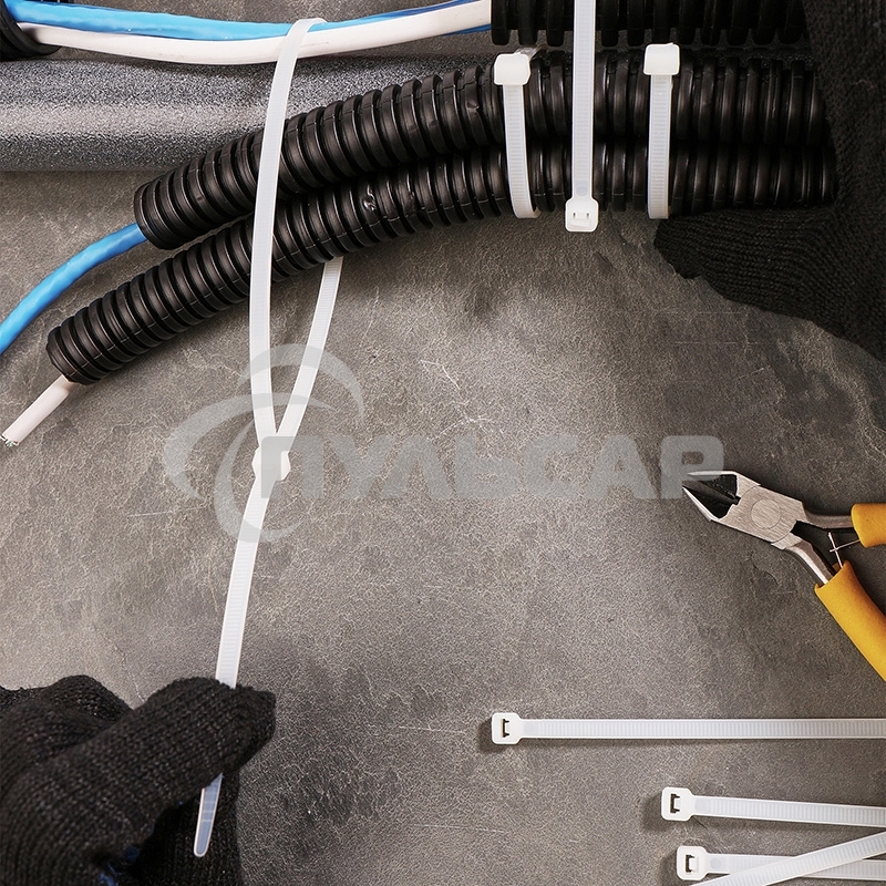 Хомут-стяжка кабельная нейлоновая Rexant 500 x4,8 мм, белая, упаковка 100 шт.