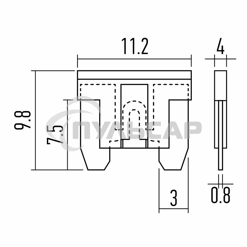 Набор автомобильных предохранителей микро 
