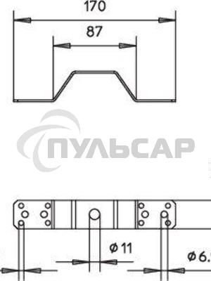 Соединитель-перемычка(опора) 288/DIN OBO 5320712