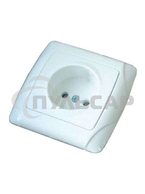 Розетка 1-м СП Маргарита 16А IP20 бел. Universal М0022