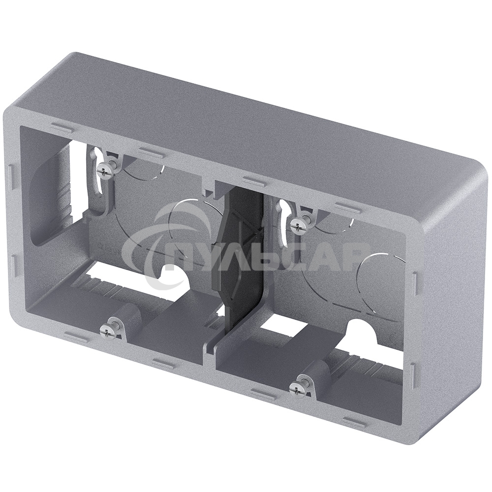 Коробка накладного монтажа Inspiria 2 поста алюминий