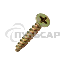 Саморез оконный KRANZ острый, 4.1х30, желтый цинк, короб (500 шт./уп.)