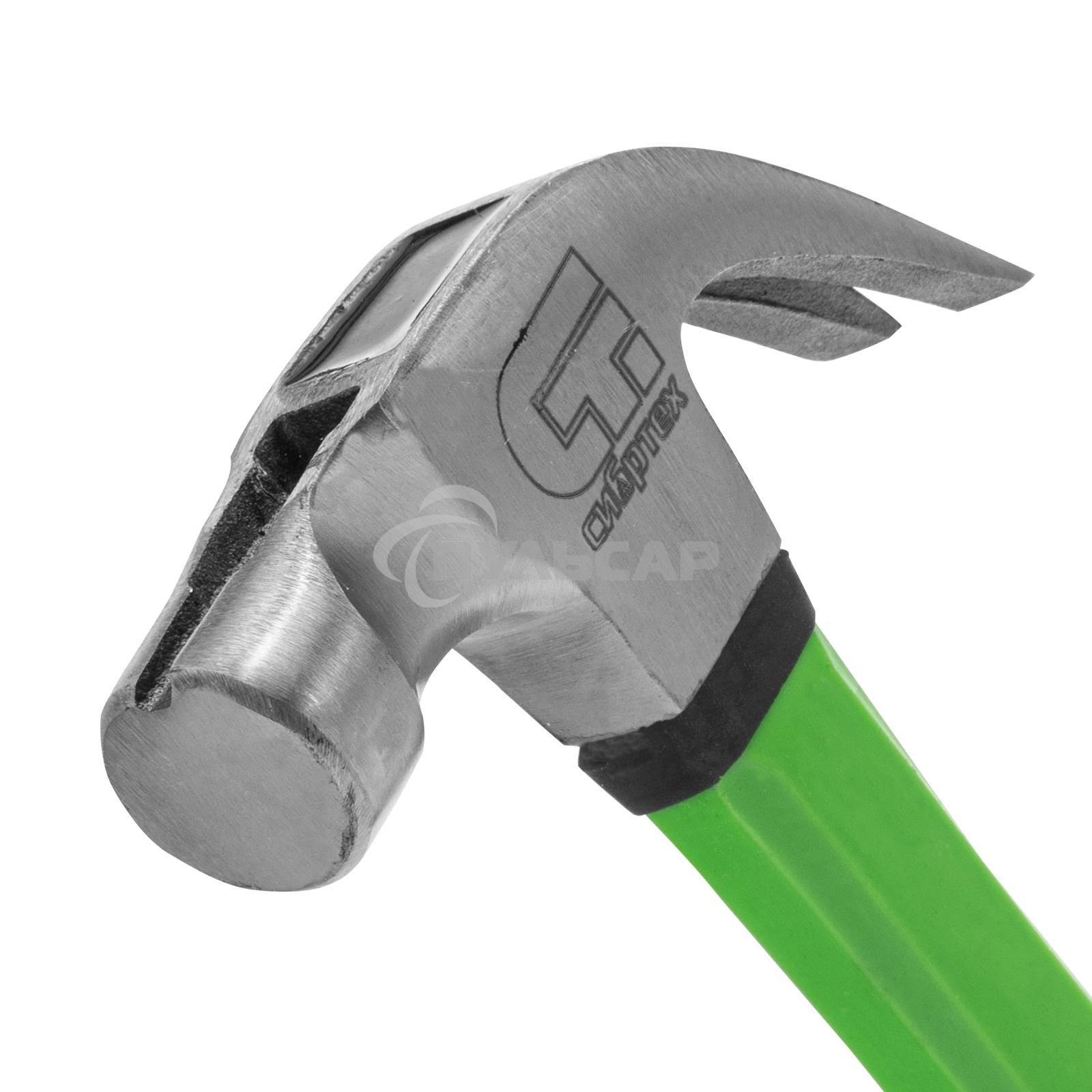 Молоток-гвоздодер СИБРТЕХ,450г, с магнитом, фибергласовая обрезиненная рукоятка СИБРТЕХ 10441