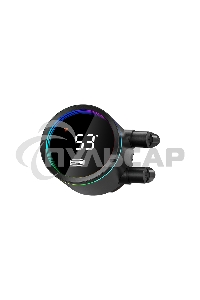 Система охлаждения PCCooler DA360 Pro ARGB Digital BK (300W, 360мм, LED temp., Black, ARGB/ Fans: 3x120мм, 75.8CFM, 33.7dBA, 2200RPM/ Pump height 57мм, 28dBA, 3000RPM, Rad thickness 27мм/ S: 1851, 1700, 1200, 20XX, 115X, AM5, AM4)
