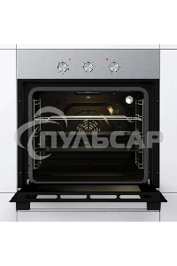 Встраиваемый духовой шкаф электрический Gorenje BO6727E03NX, черный/серебристый